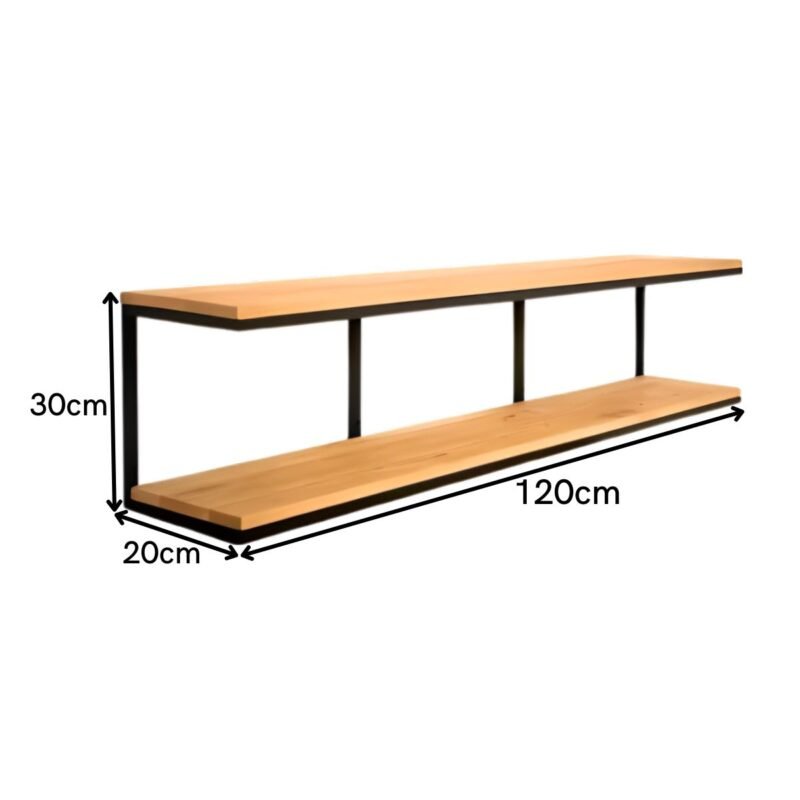 Nicho de TV Rack Suporte Multiuso Prateleira 120cm Estilo Industrial