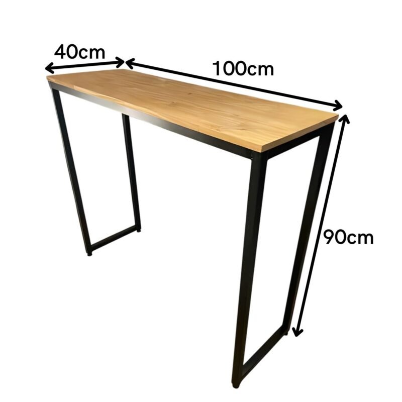 Mesa Bistrô 90x100x40cm Aparador Estilo Industrial Reforçado