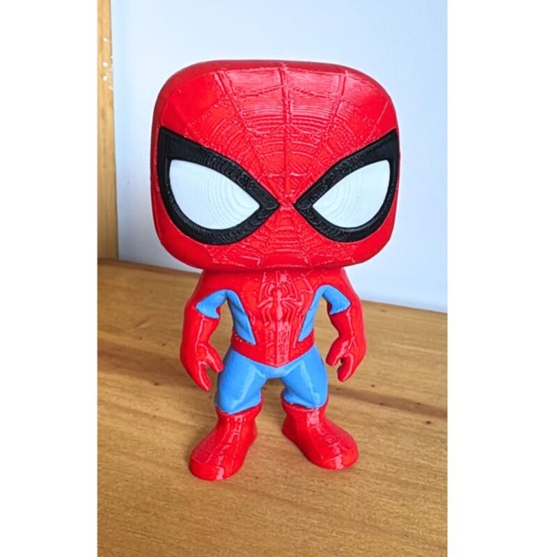Boneco Super Herói Homem Aranha Spyder-man Decoração Brinquedo 10cm Estilo Figure Action Vermelho e Azul