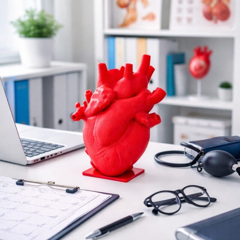 Decoração Estudo Unversitário Coração Anatômico Profissional Enfeite Anatomia