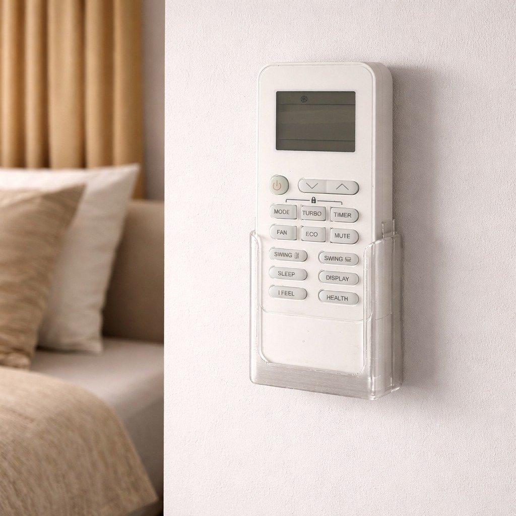 Suporte de Parede Porta Controle de Ar-condicionado Universal compatível com Diversos Modelos