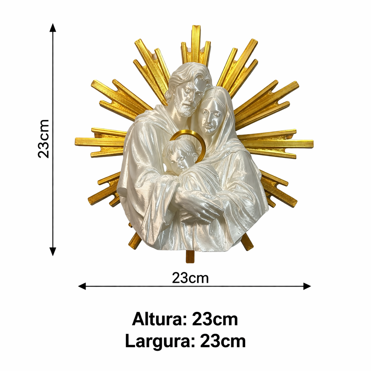 Decoração Igreja Enfeite Cristão Sagrado Família Proteção Espiritual Fé