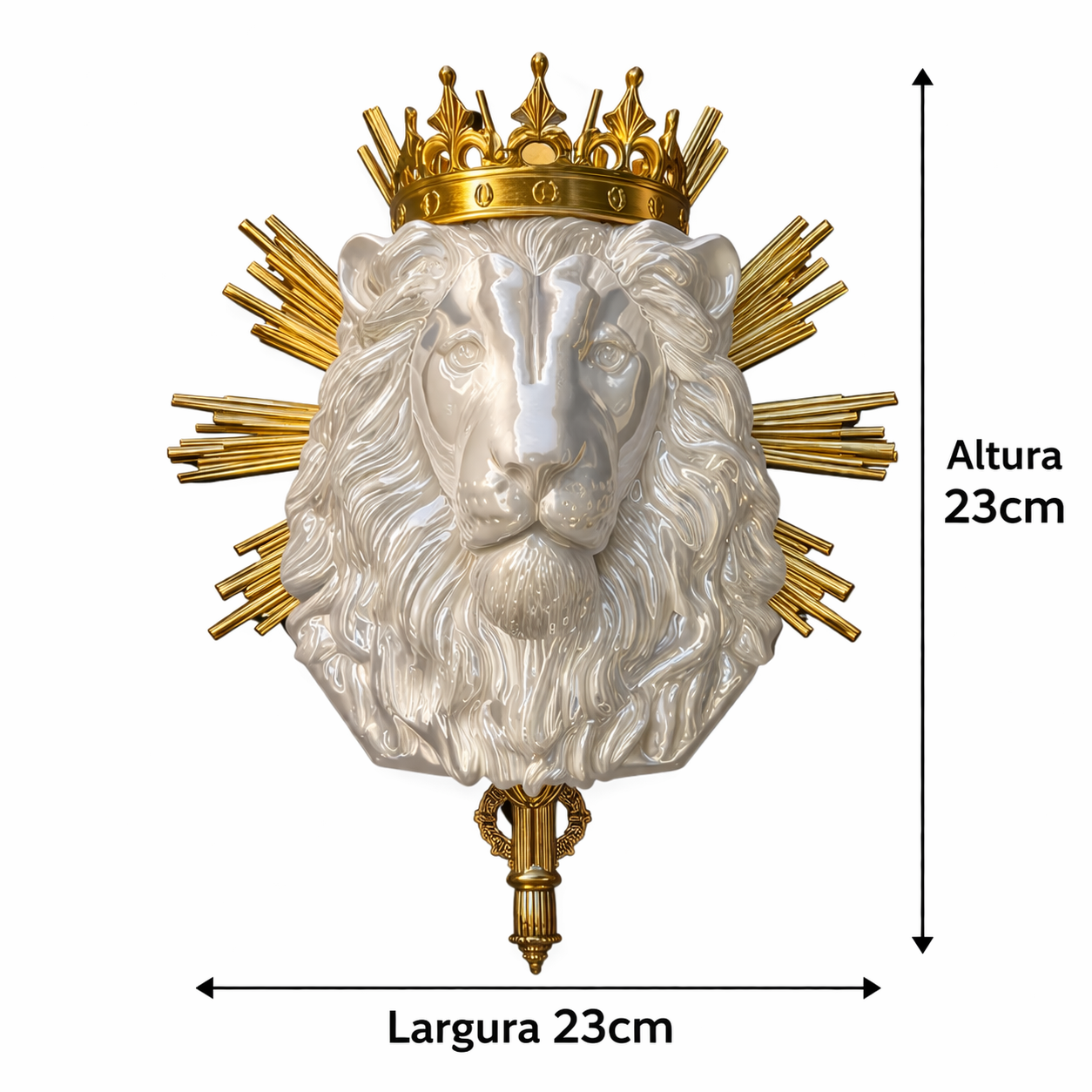 Decoração Cristã Leão da Tribo de Judá Igreja Fé Objeto de Proteção Espiritual Família