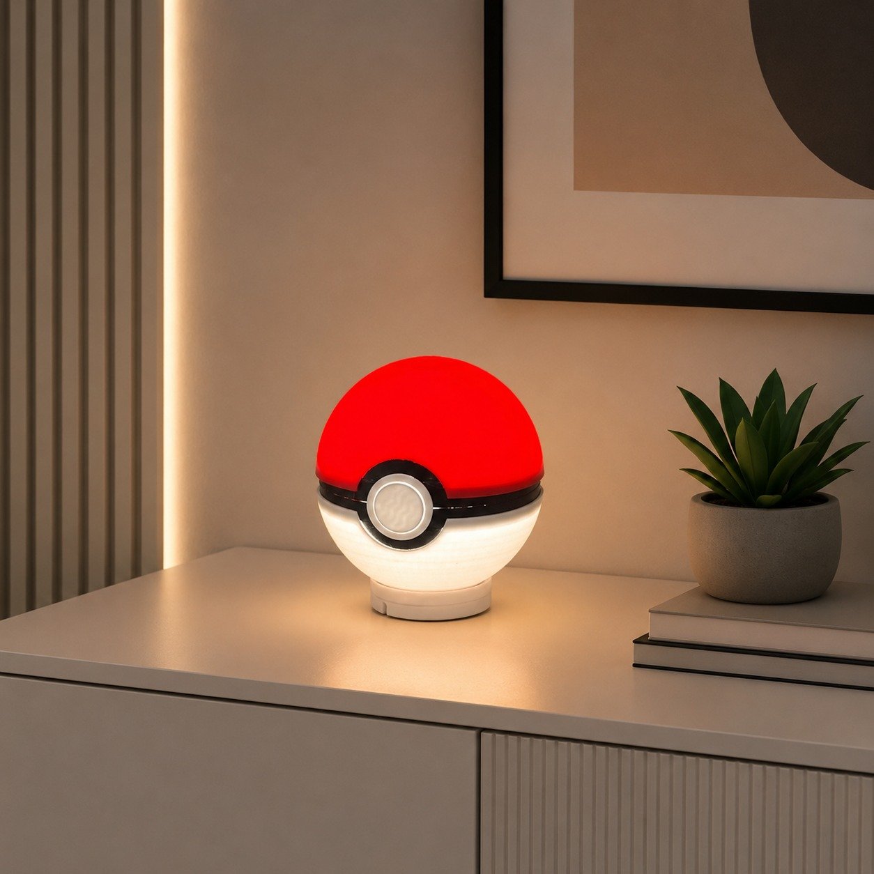 Luminária Led Pokébola Anime Setup Gamer Mesa Decorativo Kid