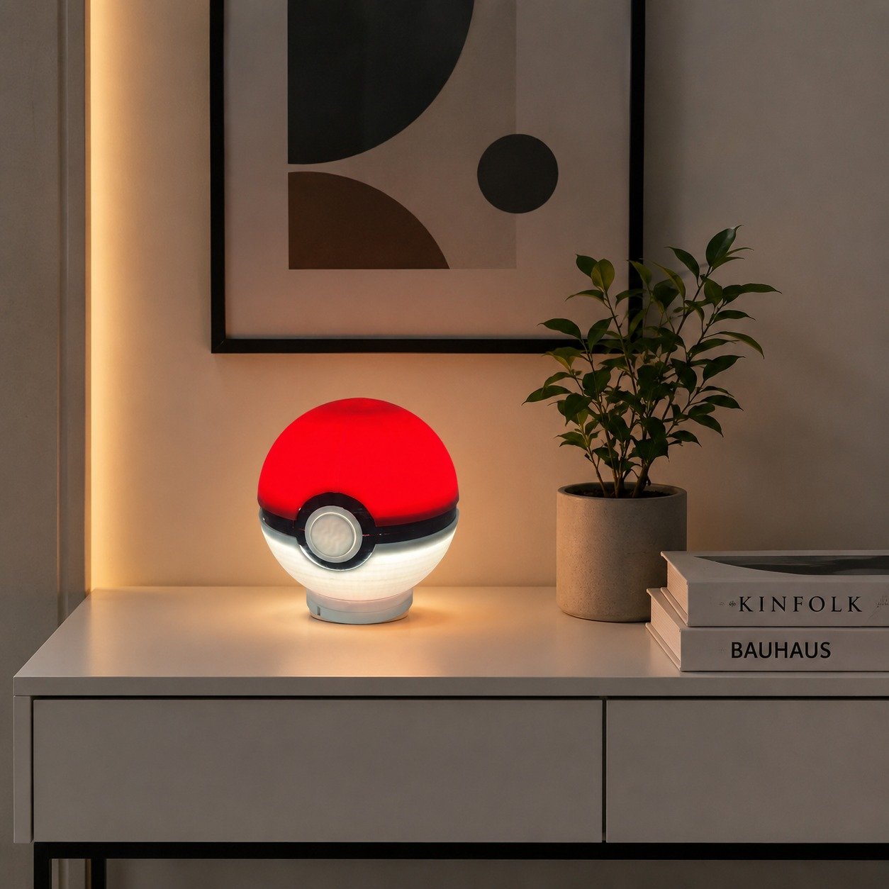 Luminária Led Pokébola Anime Setup Gamer Mesa Decorativo Kid